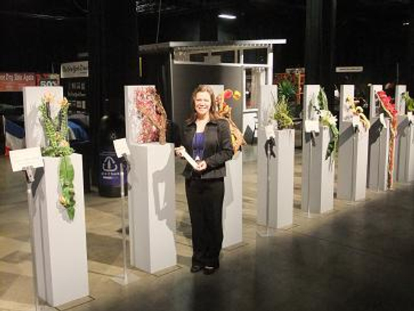 Christine de Beer at her Zipper Design at the 10th World show of WAFA in Boston
