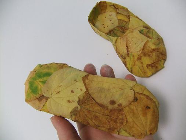 Autumn leaf slippers ready to design with
