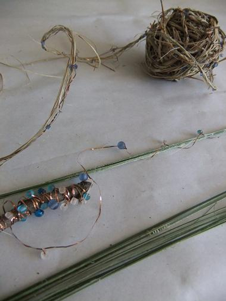 Beaded Flax string