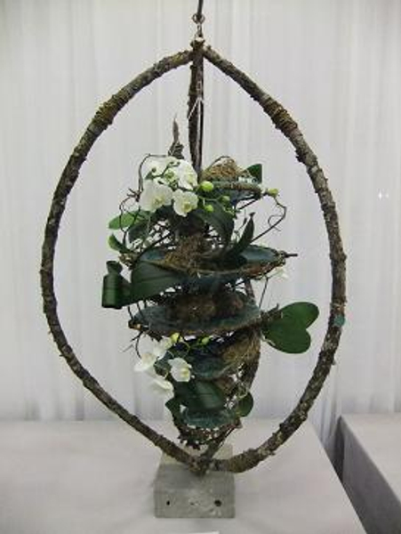 Free standing Floral Art design: Harnessing the Wind
