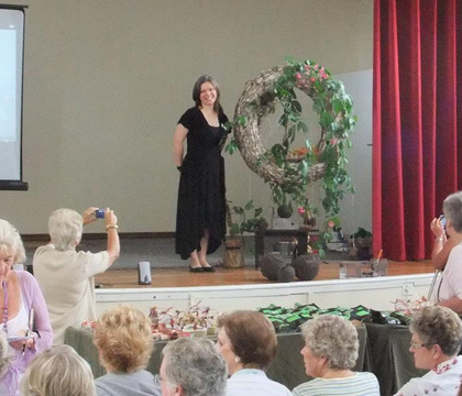 Mud!!! Floral Art Demonstration at the Rondebosch Flower Club, Cape Town, South Africa 