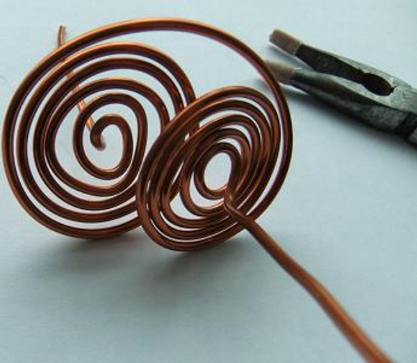 Overlap the wire spirals
