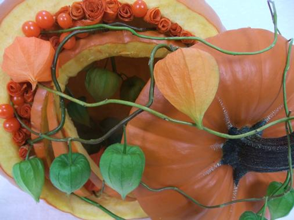 Spiral flowers from Physalis sepals