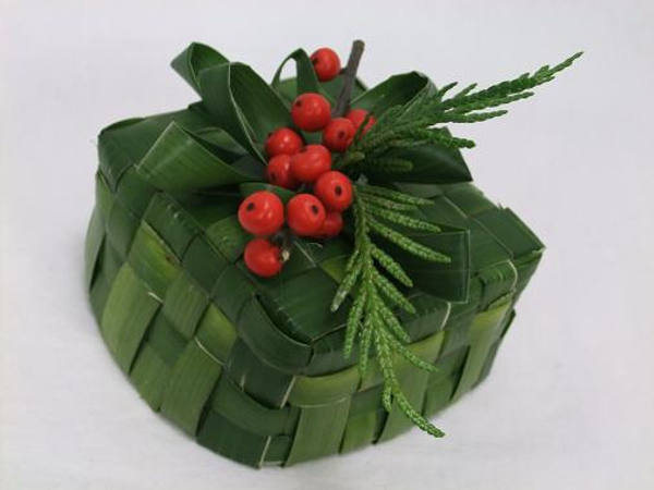 Palm leaf Christmas gift box