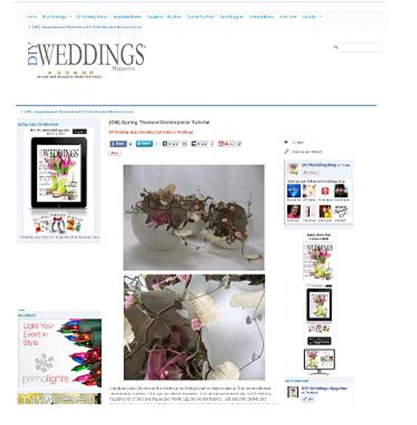 Spring Clean design in the DIY Weddings Magazine.