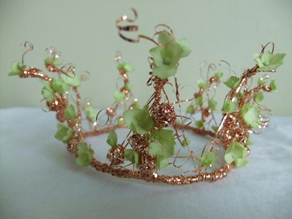 Floral Art design wire tiara.