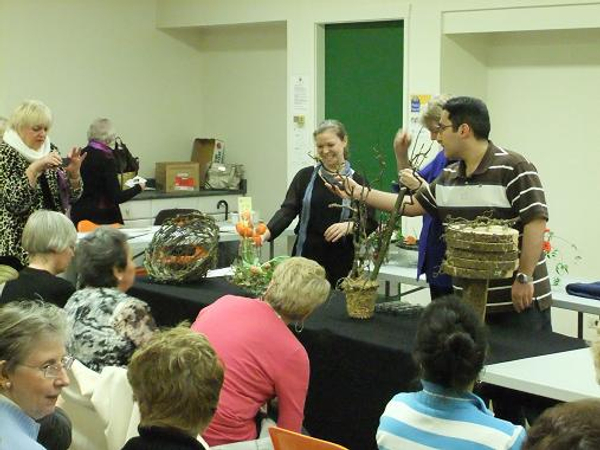 Floral Fable Floral Art demonstration closed tulips