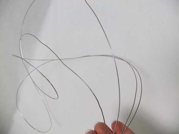 Cut two sections of wire.
