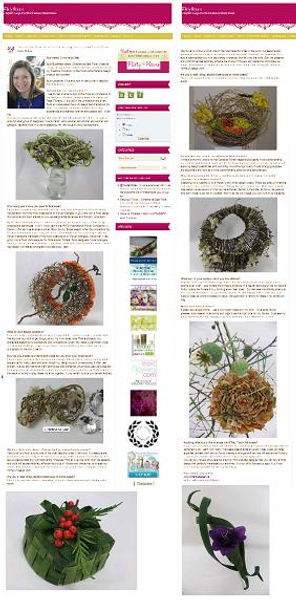 Featured as Fabulous Florist on Flirty Fleurs.