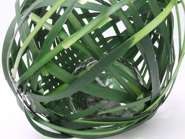 Weave a sphere from grass.