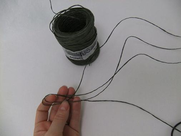 Cut the wire and fold in half