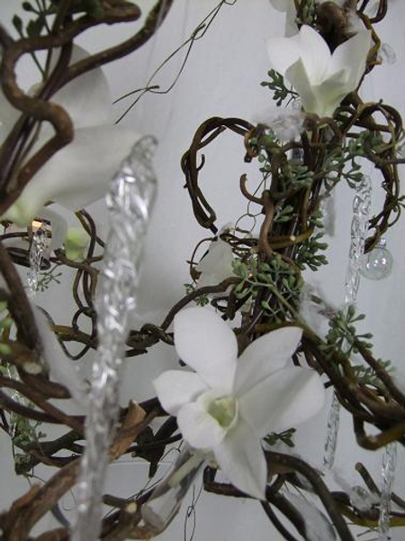 Floral Christmas Chandelier