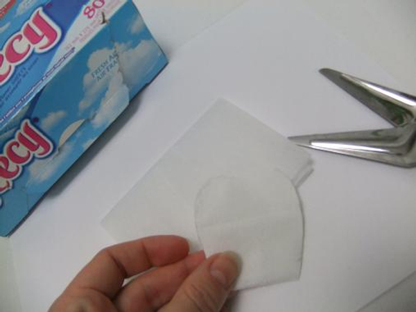 Cut a few rose petals out of the Fabric Softener sheets