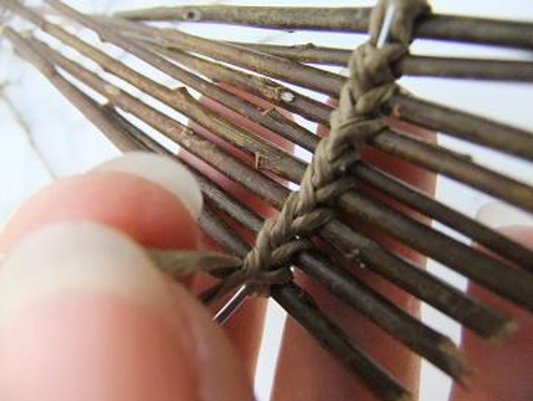 Twisting the wire on the inside gives it a neat cross V pattern.