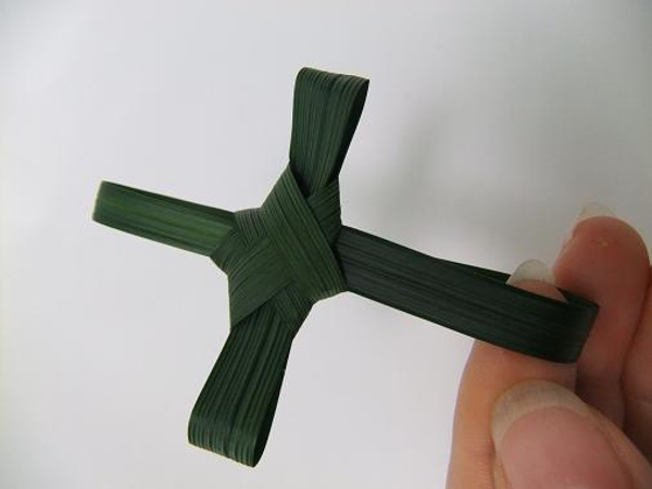 Fold a cross for Palm Sunday or Easter.