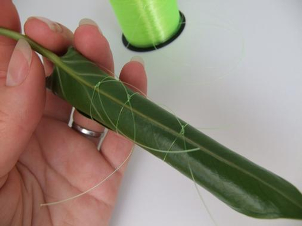Tie a third knot. Tie a third knot.