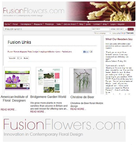 Fusion Flowers Magazine