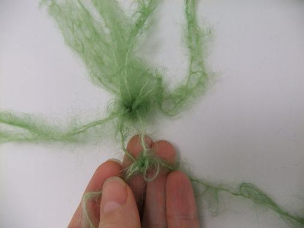 Knot the first two strands Knot the first two strands