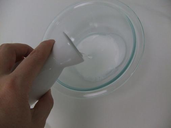 Pour some wood glue in a bowl and thin with water