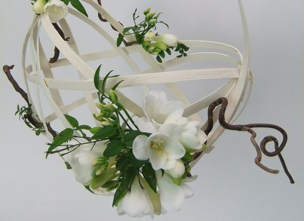 Bridal heart shaped basket.