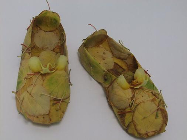 Fall leaf ballet slippers