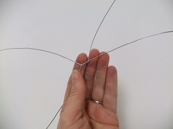 Twist the first two wires to connect them in the middle Twist the first two wires to connect them in the middle