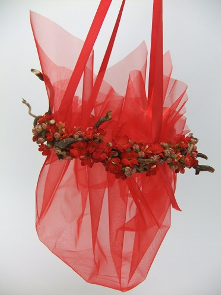 Kalanchoe and hazel twig wreath Kalanchoe and hazel twig wreath