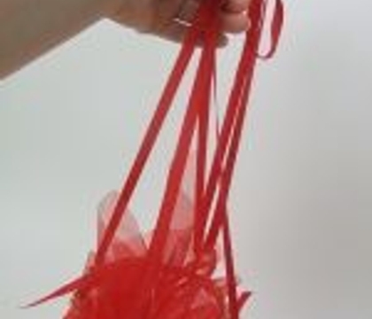 Flower Girl Red Net Basket