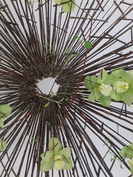 Twig structure for floral art Twig structure for floral art