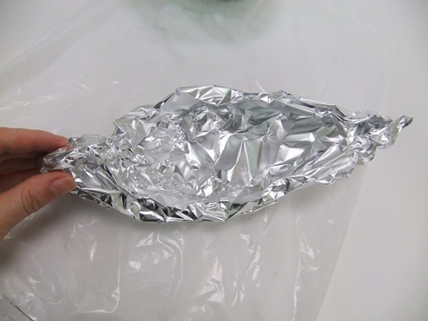 Shape foil to create a form Shape foil to create a form