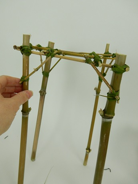 Bamboo scaffold armature ready to design with