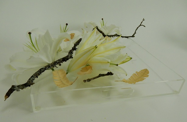 Clear floral art design