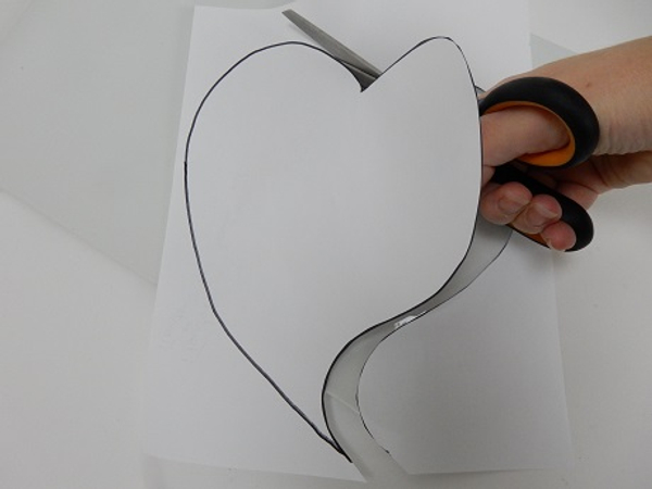 Cut out the heart shape