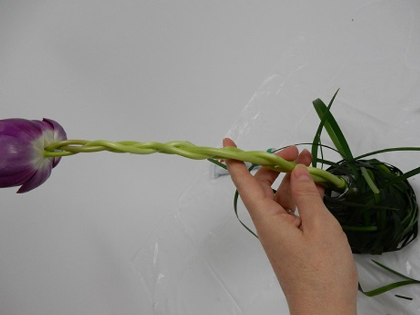 Place the stems deeply into a water filled container to recondition