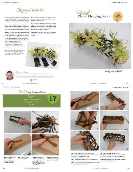 Christine de Beer Staying Connected DIY Weddings Magazine article