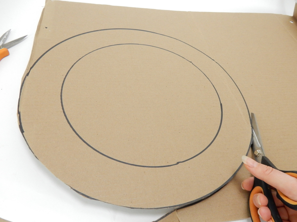 Cut the cardboard Cut the cardboard