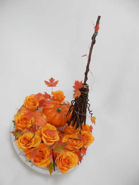 Twig broom Halloween design