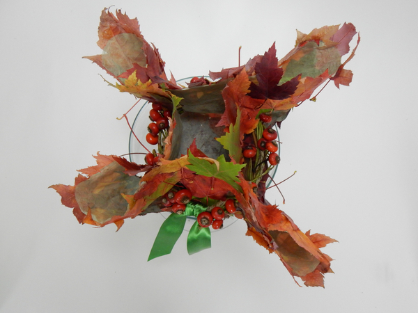 Fall leaf gift bag