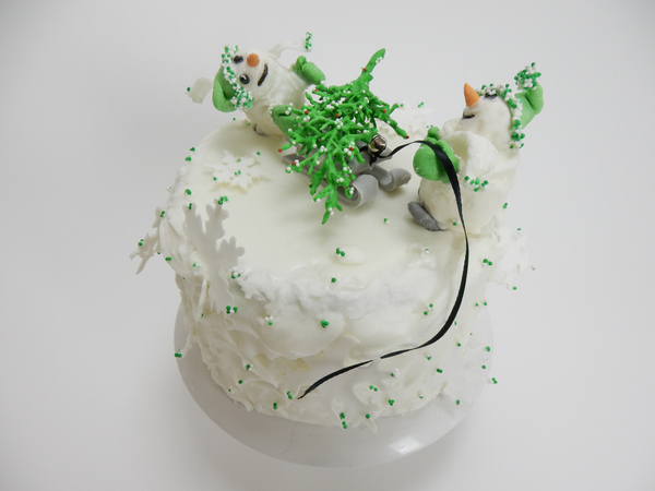 Snowmen Christmas Cake