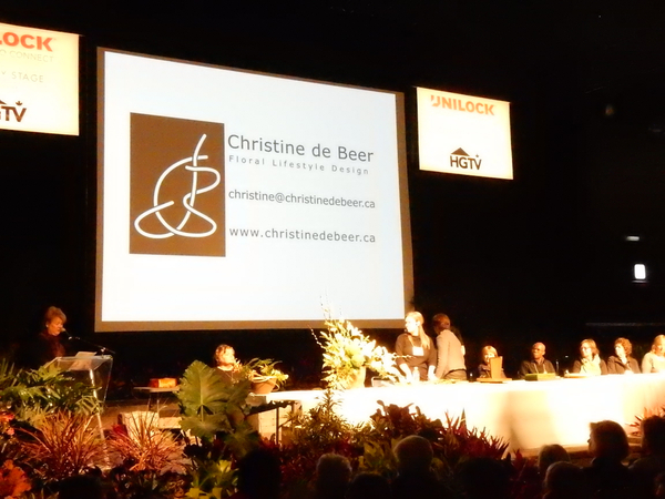 Christine de Beer Floral Art Demonstration at Canada Blooms