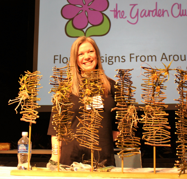 Christine de Beer Suspension Bridge Floral Art Demonstration