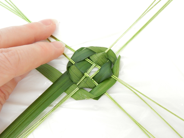 The wires are now held in place with the grass The wires are now held in place with the grass