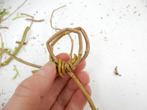 And wrap the loop with a thin willow stem