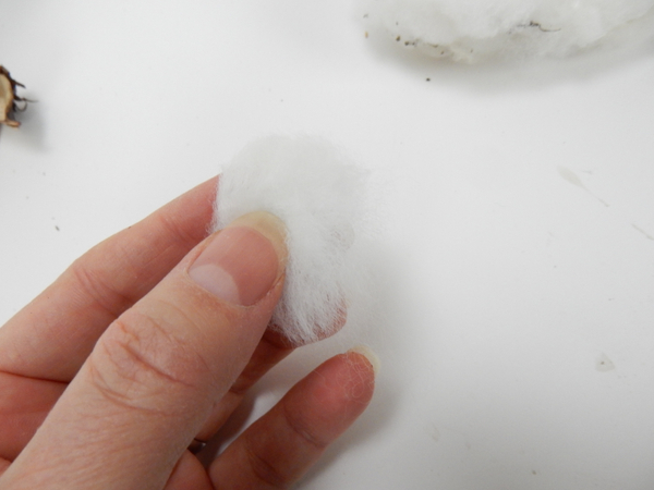 Feel around in the fluff until you find the seed is in the middle of the bit of fluff