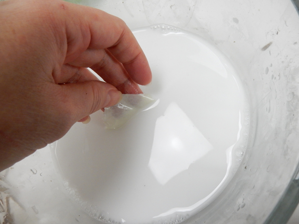 Soak some torn newsprint paper in a warm water and wood glue mixture