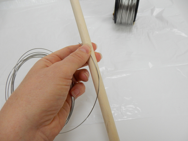 Match your wire againt a dowel stick for proportion.