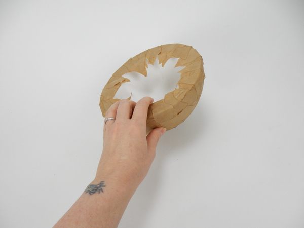 The paper covered bowl is now ready to design with