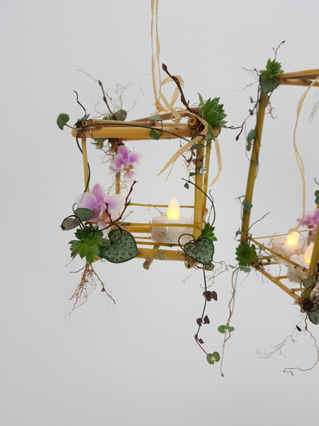 Hanging floral lantern Hanging floral lantern