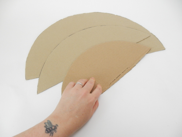 Cut a third cardboard circle