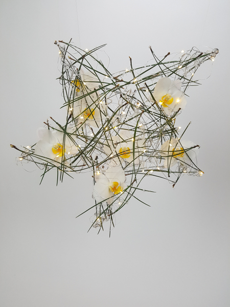 A Very Merry Christmas floral art design A Very Merry Christmas floral art design
